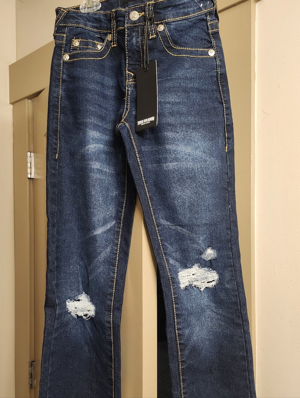 Dark Blue Distressed Women’s Jeans